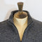 Fisherman Out of Ireland Zip Neck Sweater - Steel Wool