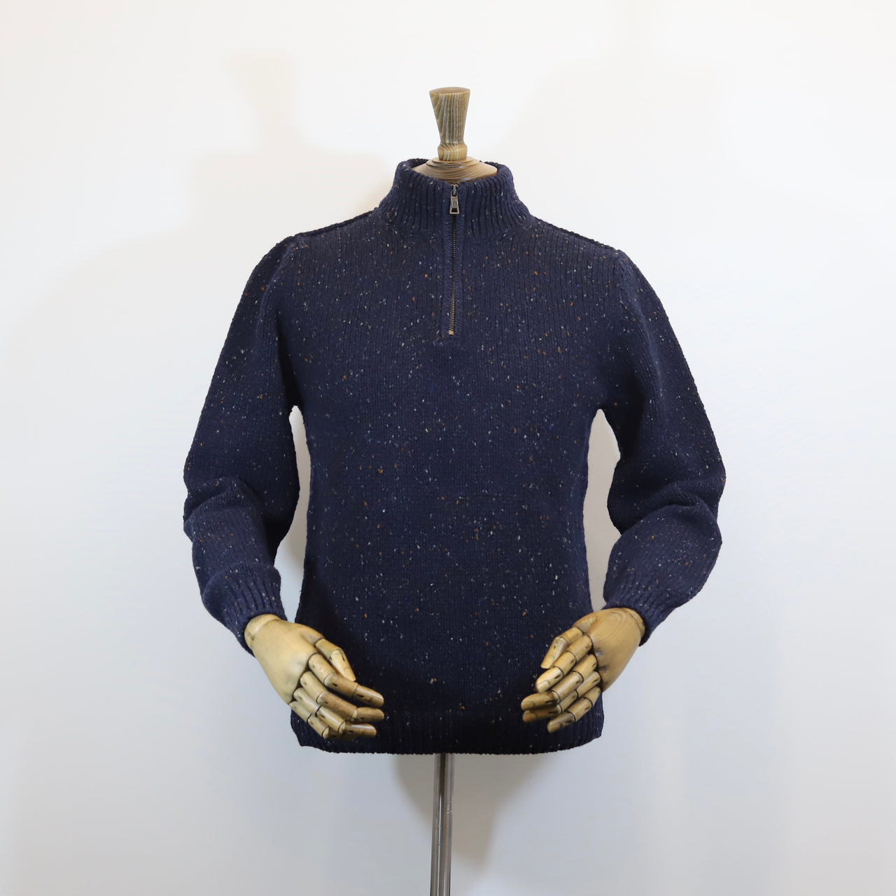 Fisherman Out of Ireland Zip Neck Sweater - Silent Night