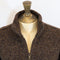 Fisherman Out of Ireland Zip Neck Sweater - Peat