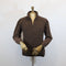 Fisherman Out of Ireland Zip Neck Sweater - Peat
