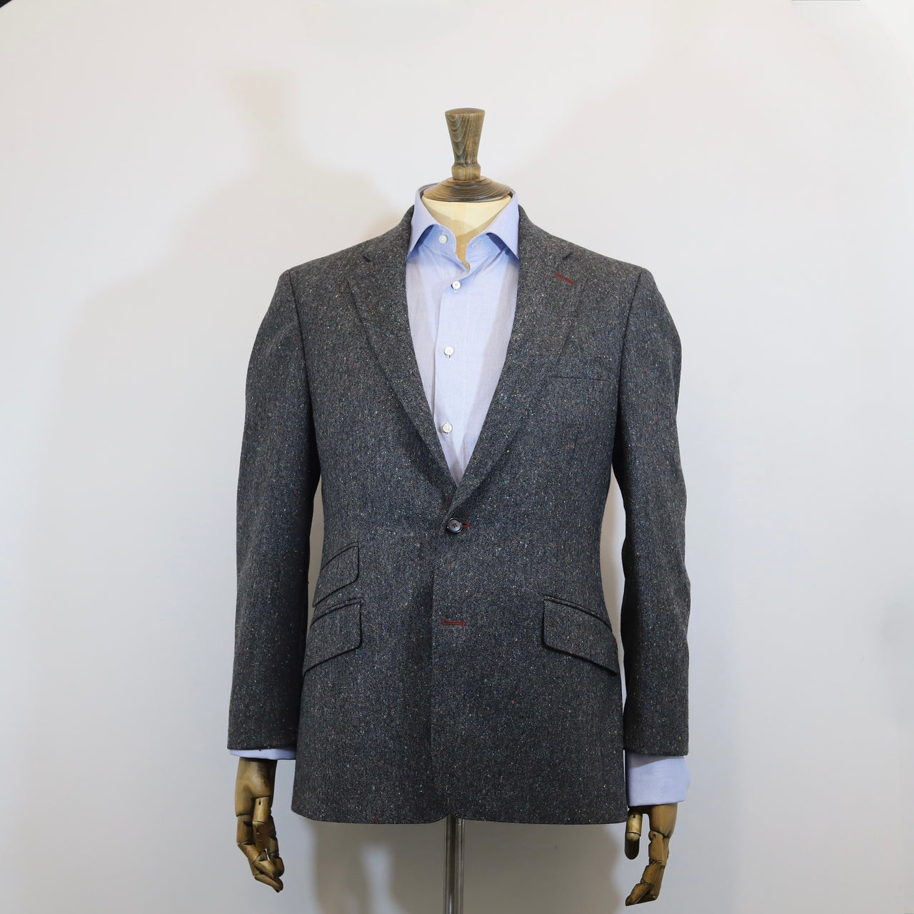 DONNELLY Donegal Tweed Jacket -  Coal Heather