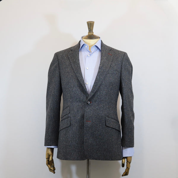 DONNELLY Donegal Tweed Jacket -  Coal Heather