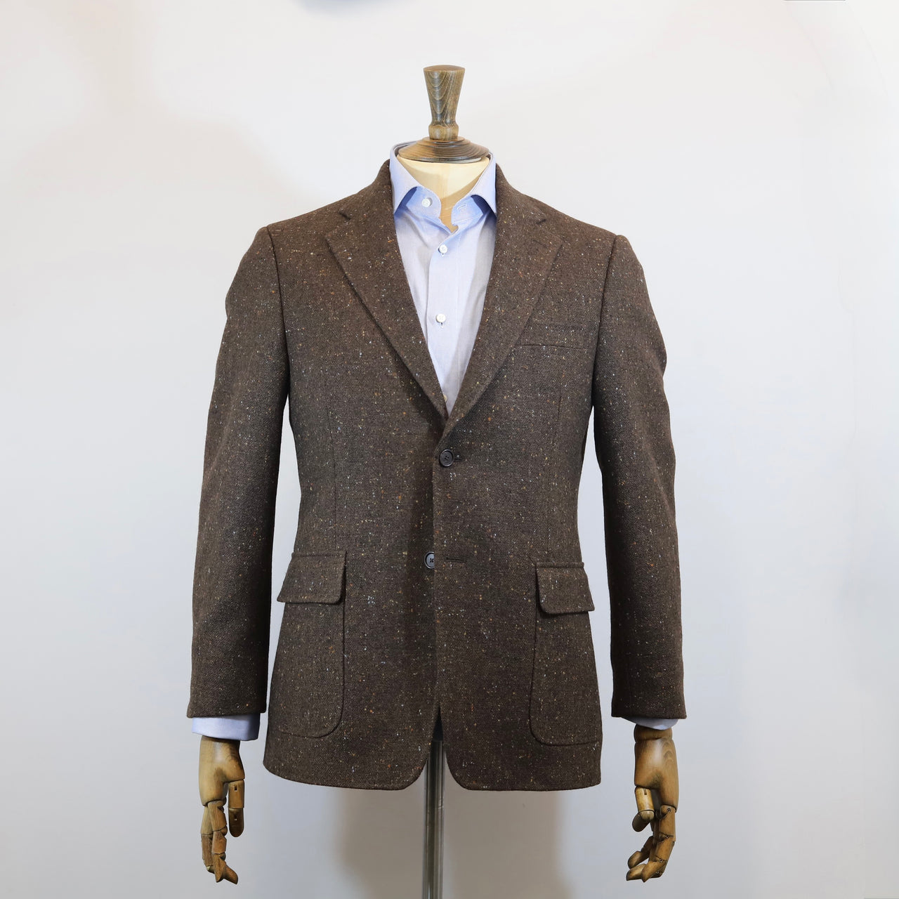 DONNELLY Molloy Donegal Tweed Jacket - Coffee