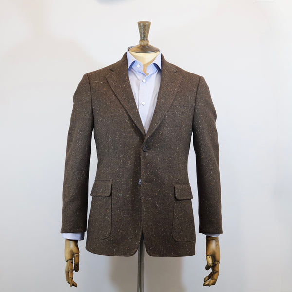 DONNELLY Molloy Donegal Tweed Jacket - Coffee