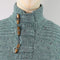 Fisherman Out Of Ireland Toggle Neck Sweater - Jade