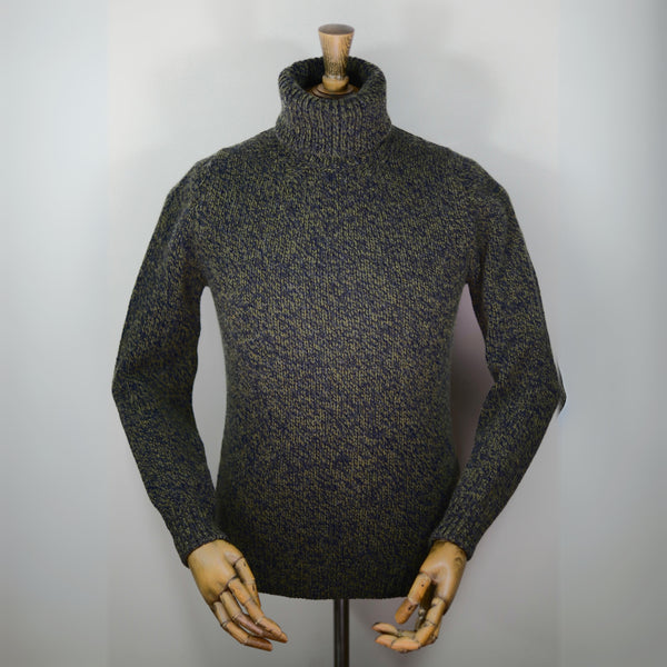 Fisherman out of Ireland Roll Neck Sweater - Tapenade