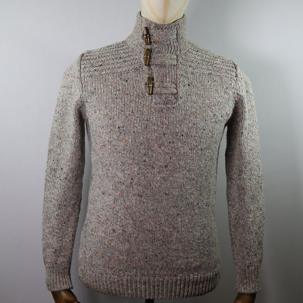 Fisherman Out Of Ireland Toggle Neck Sweater - Wild Flowers