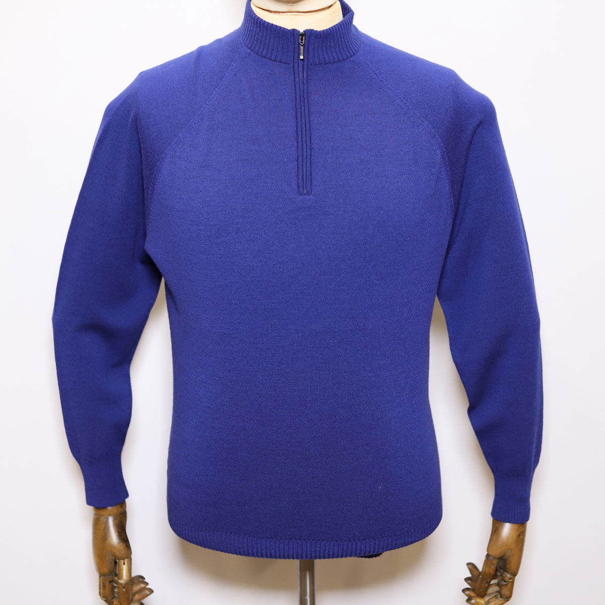 glenbrae merino zip neck sweater
