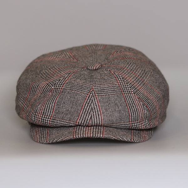 Stetson Hatteras Wool Silk Prince of Wales Check Cap